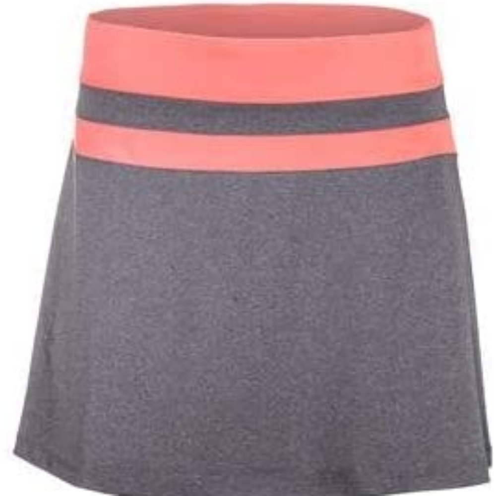 NWT NEW Fila Tennis Game Flirty Skirt Skort Gray Orange Small Sporty Dress